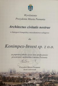 nagroda Architectus civitas nostrae