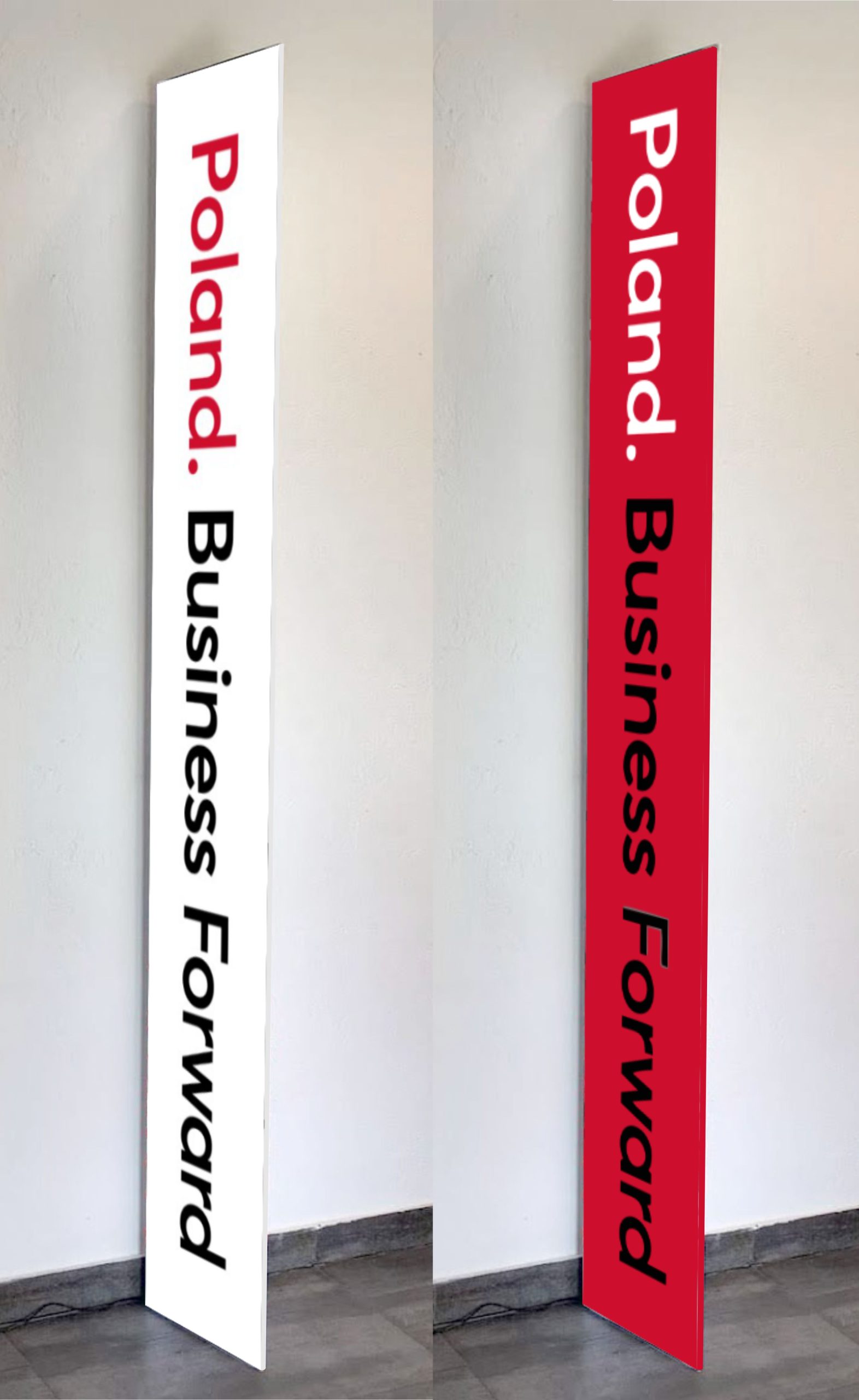 Panel Poland Business Forward white & red